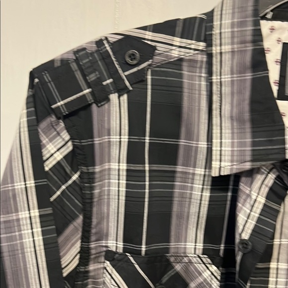 BNWT Asher Jones London Black Plaid Shirt - Picture 4 of 7